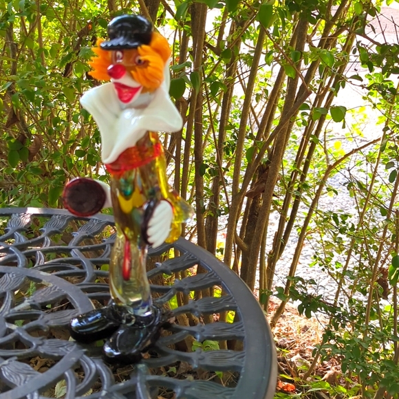 Rare HTF Vintage 💎 Murano, Italy 🤡 hand-blown VENETIAN GLASS CLOWN 🤡 pristine - Picture 4 of 13